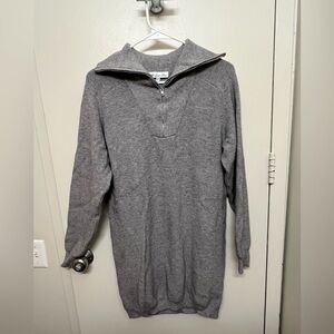 Wayf x Jourdan Sloane Diane Half Zip Long Sleeve Sweater Minidress